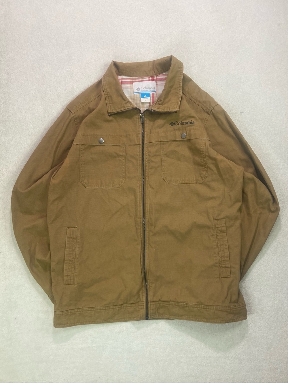 Columbia Men's Tan Brown Canvas Field Jacket